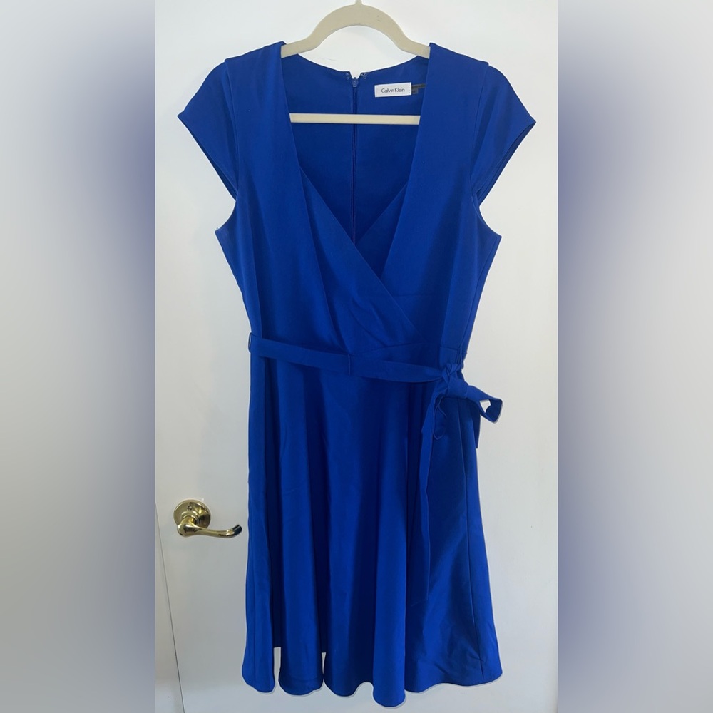Cobalt Blue Calvin Klein Dress